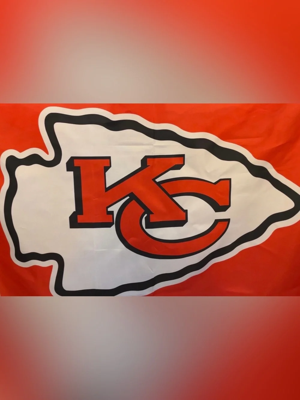Kansas City Chiefs Football 3x5 Flag Banner Arrowhead Logo Red Yellow